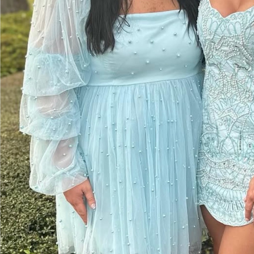 Fun Blue ASOS Luxe Dress